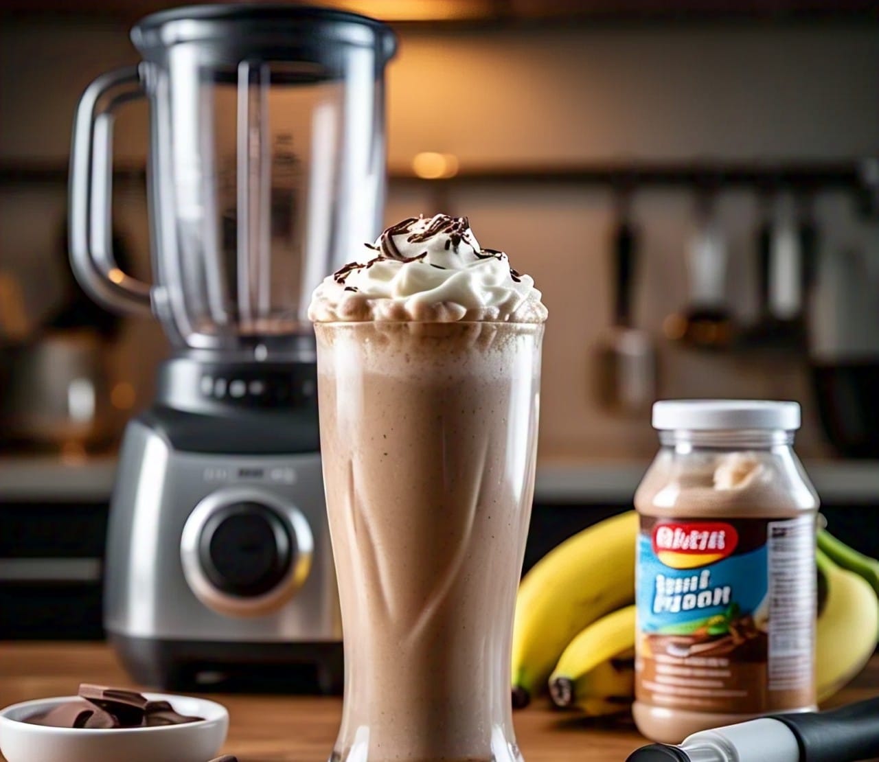 Healthy Chocolate Banana Protein Shake Recipe