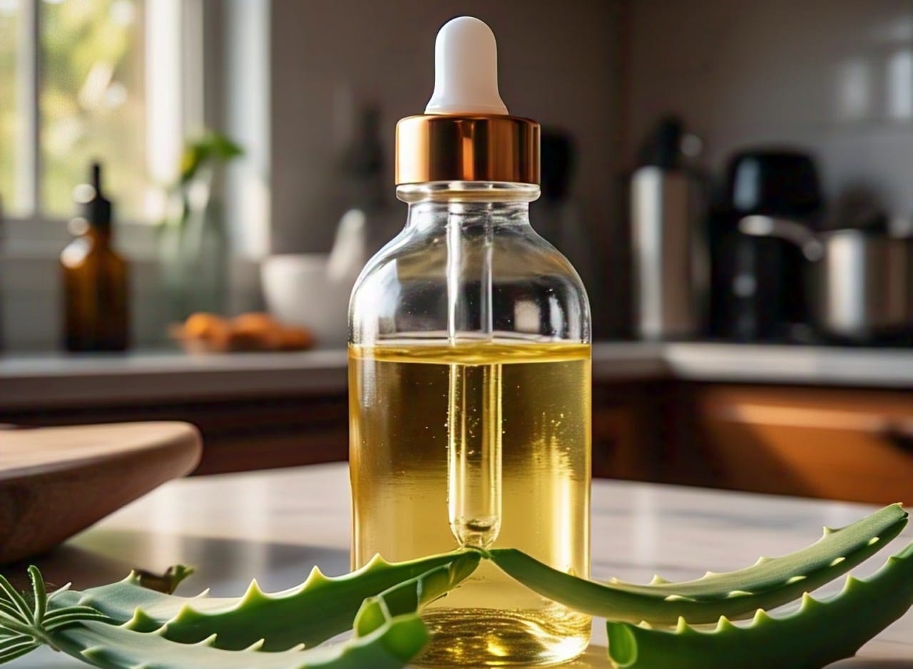 Hydrating DIY Jojoba Oil & Aloe Vera Moisturizing Oil