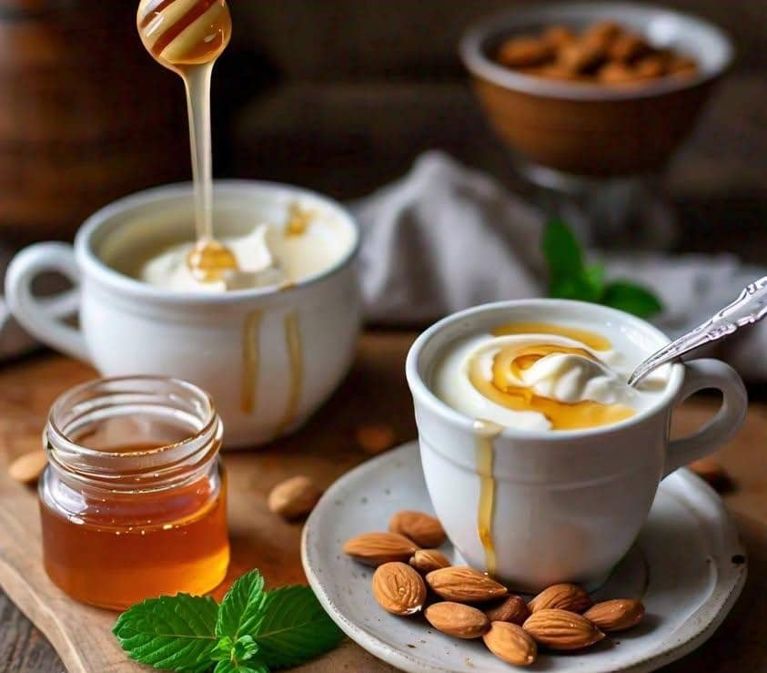 Greek Yogurt with Honey and Almonds: A Creamy, Sweet, and Nutritious Treat