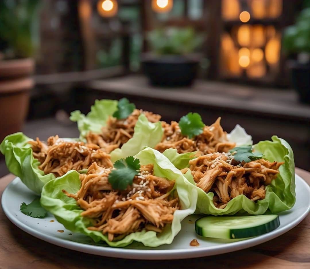 Shredded Chicken Lettuce Wraps: A Light, Flavorful, and Healthy Meal