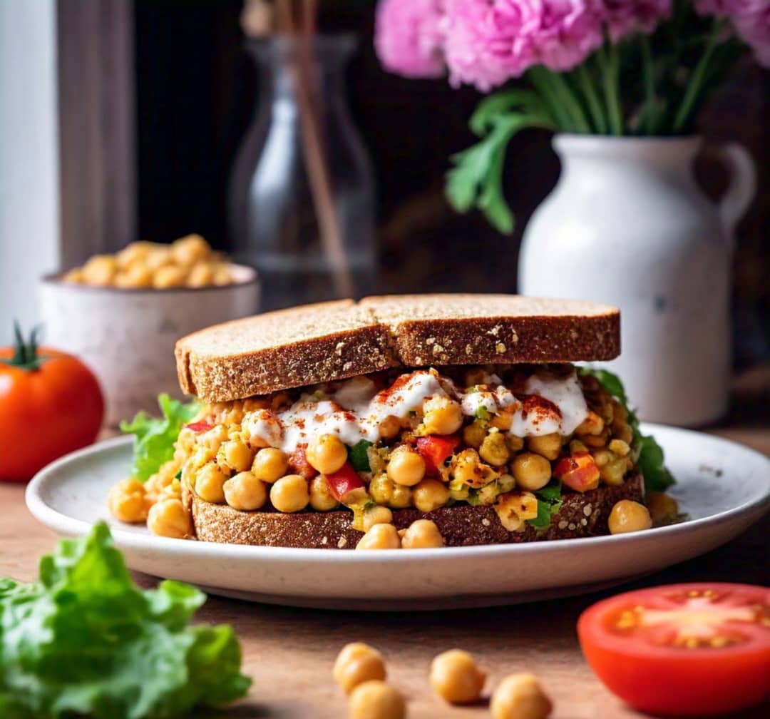 Healthy Chickpea Salad Sandwich Recipe