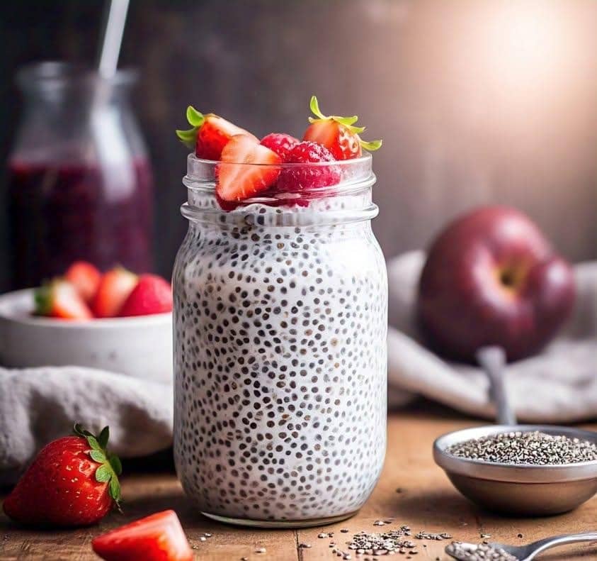 Healthy Vegan Chia Seed Pudding with Almond Milk: A Nutritious Delight