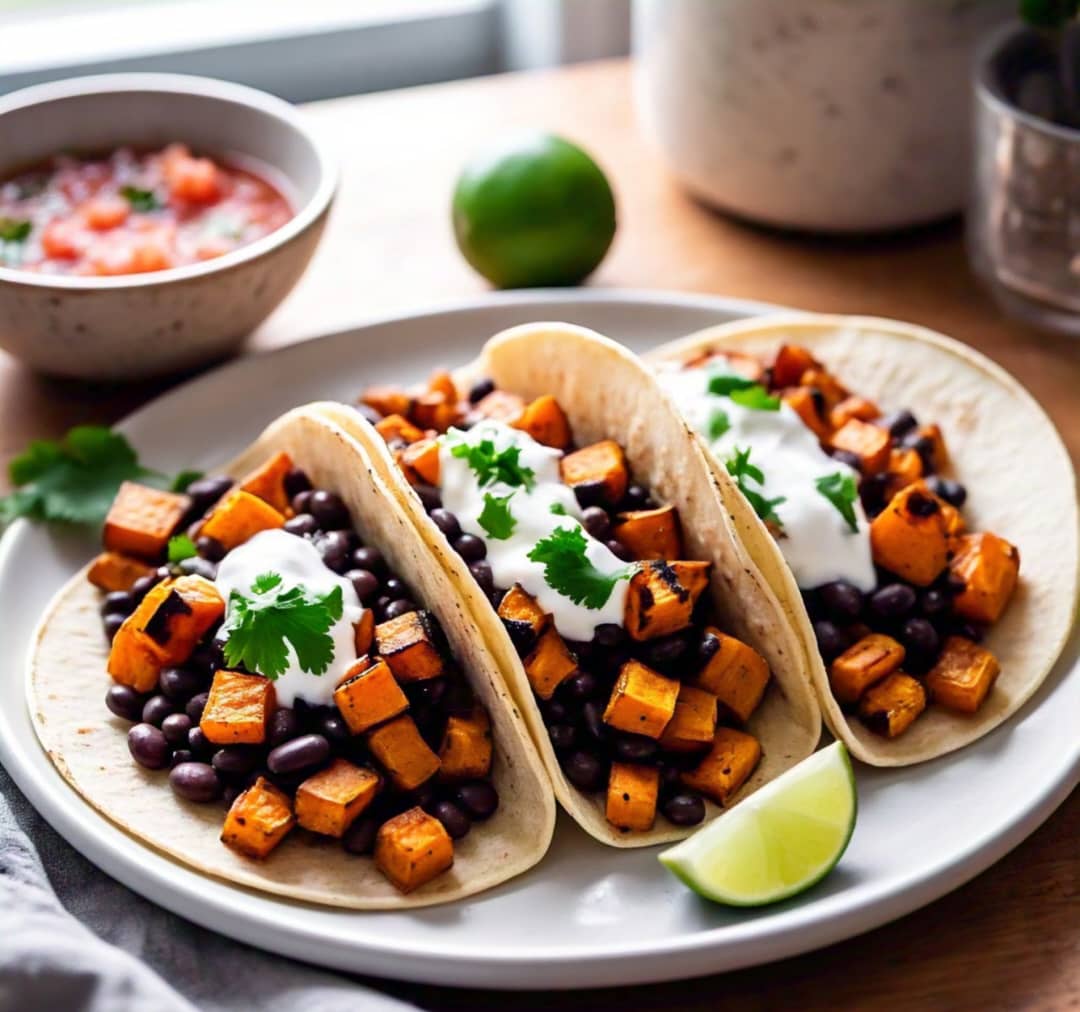 Sweet Potato and Black Bean Tacos Recipe