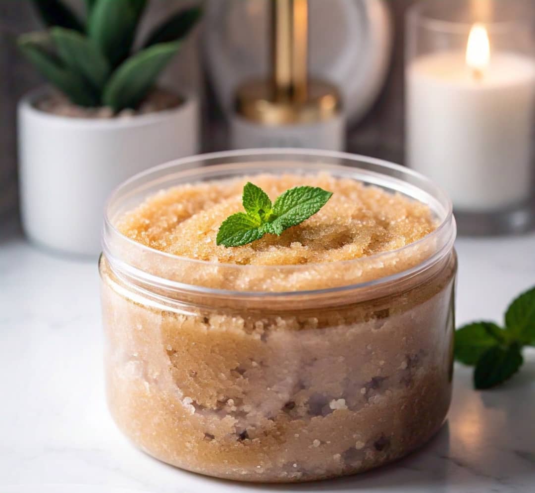 DIY Brown Sugar & Mint Leaves Scrub for Glowing Skin