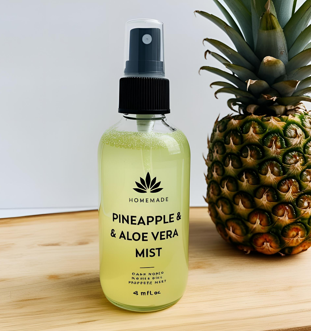 How to Make Pineapple & Aloe Skin Glow Mist at Home