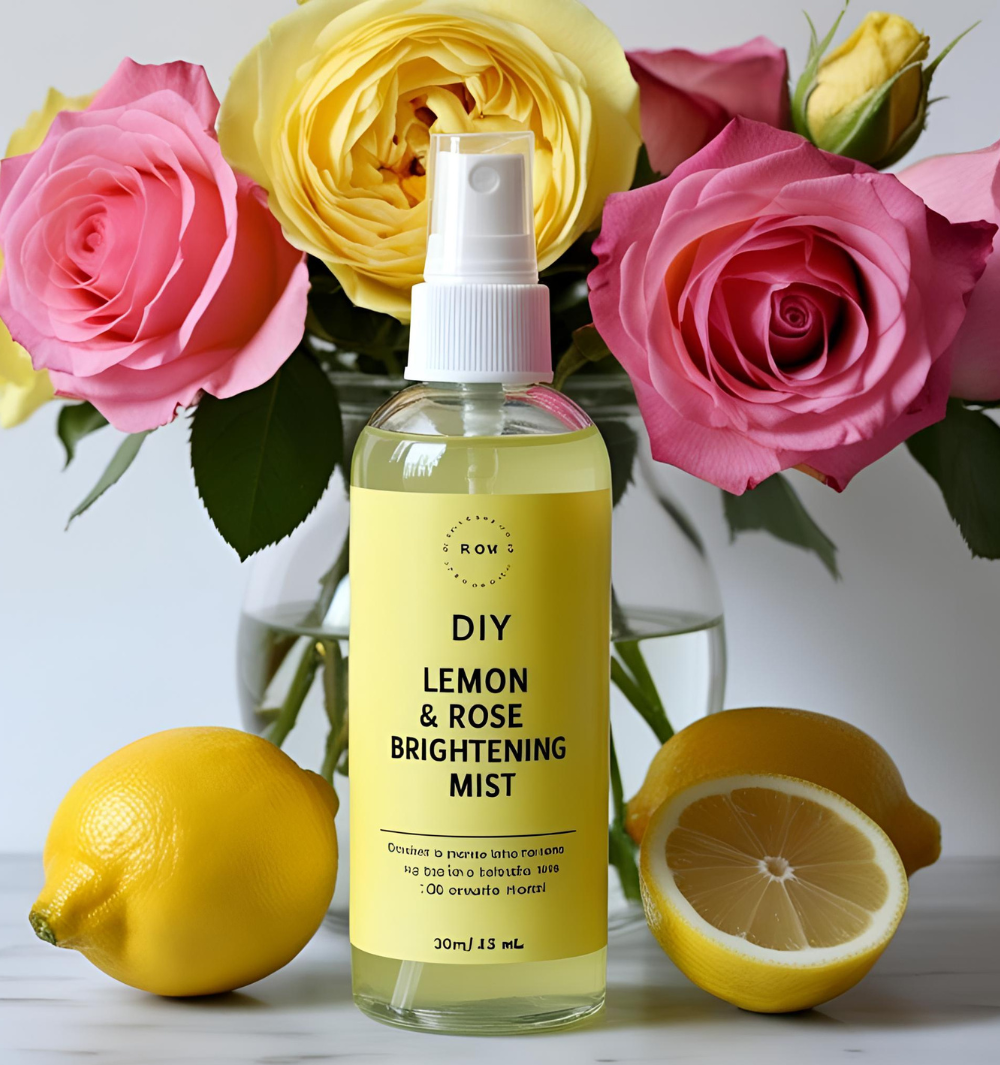 How to Make a Refreshing Lemon & Rose Mist at Home