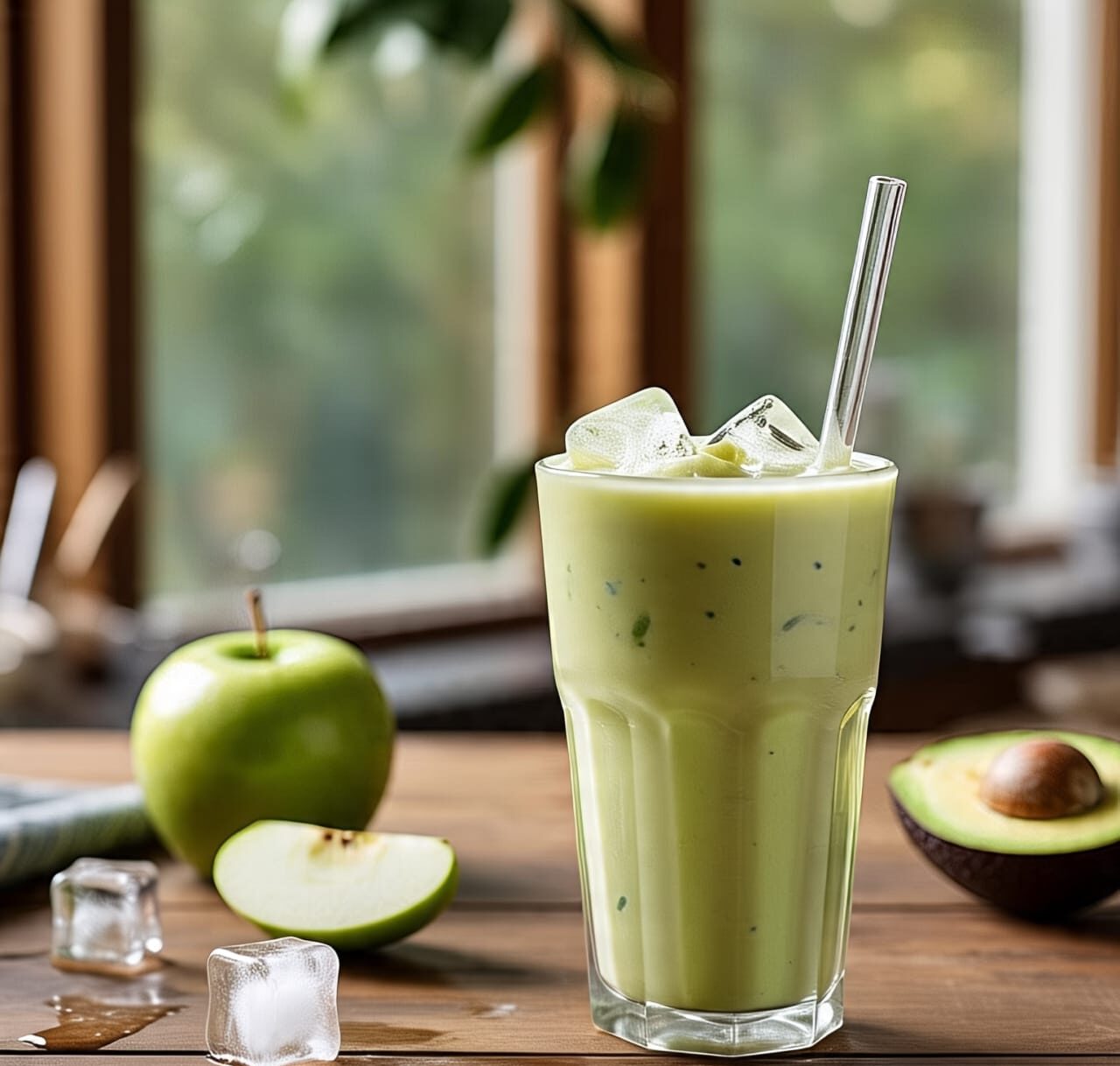 How to Make Avocado & Green Apple Shake – Healthy Fats for Skin Elasticity & Glow