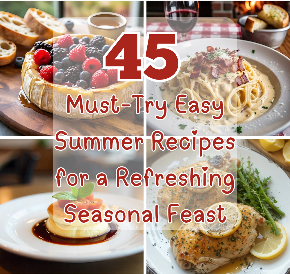 45 Easy Summer Recipes for a Refreshing Seasonal Feast